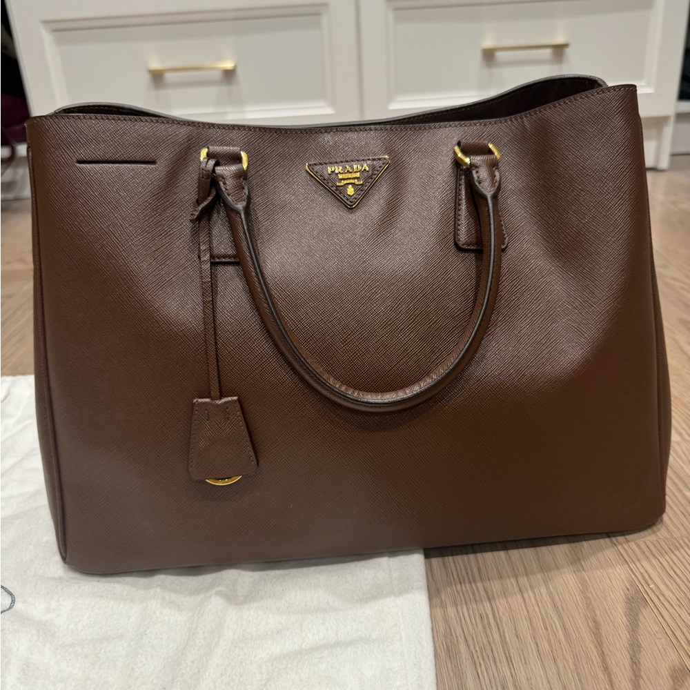 Prada handbag and duster bag